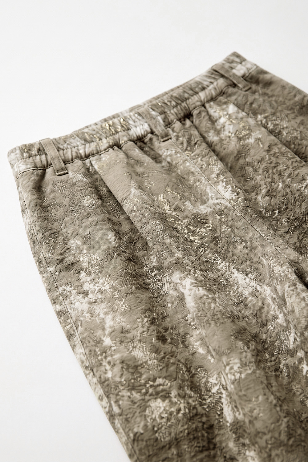 Sanctamuerte Pantaloni Linea Morbida Hose Jacquard Blumen