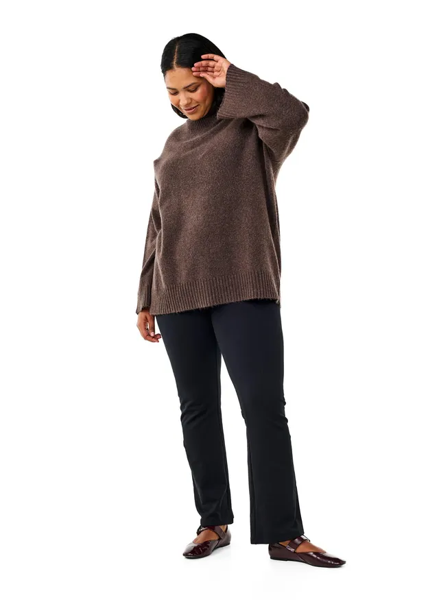 Zizzi Jerseyhose Damen Baumwolle Schlag Gr.42-44