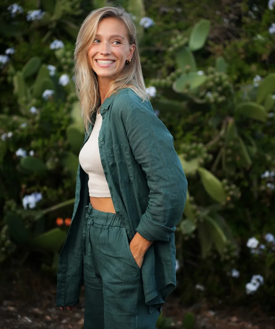 NORDLICHT Cilia Leinen Bluse Oversize atmungsaktiv
