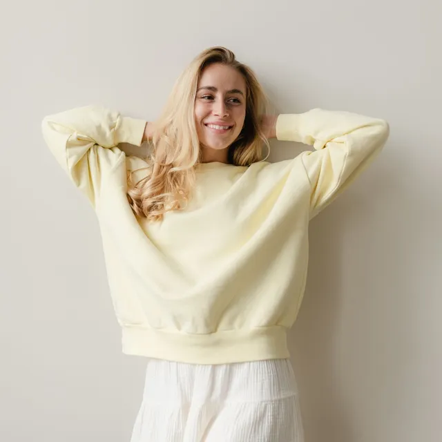 Nordlicht Jonna Sweater Gelb Bio-Baumwolle
