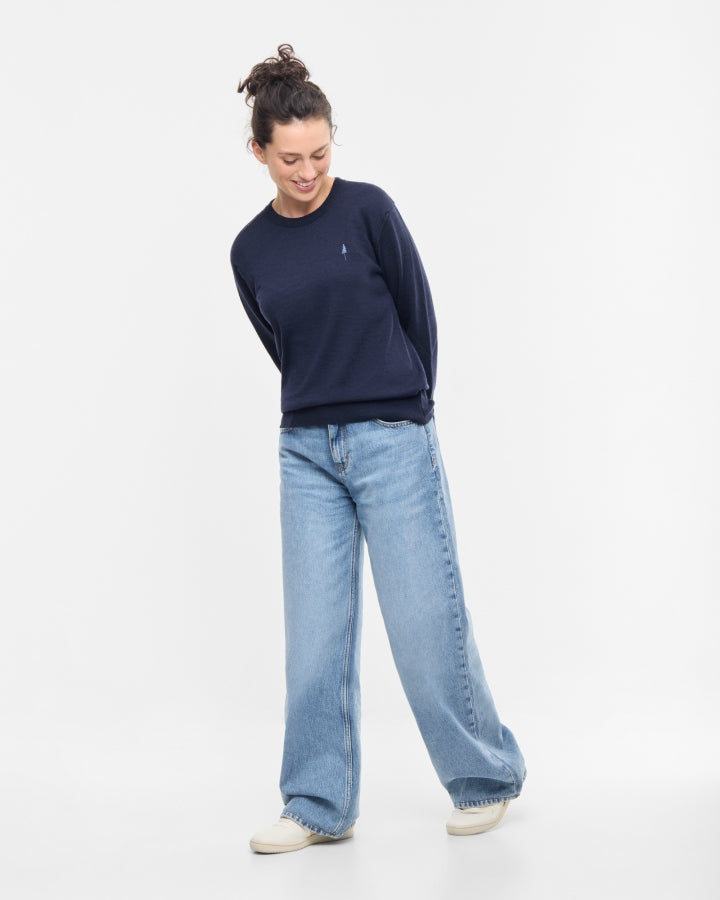 NIKIN TreePullover Merino Pullover Dark Navy Wolle
