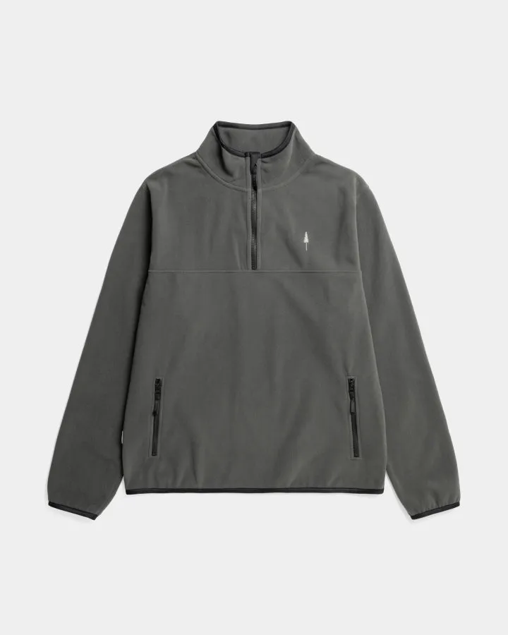 NIKIN TreeFleece Quarter Zip Pullover Ash Green Fleece
