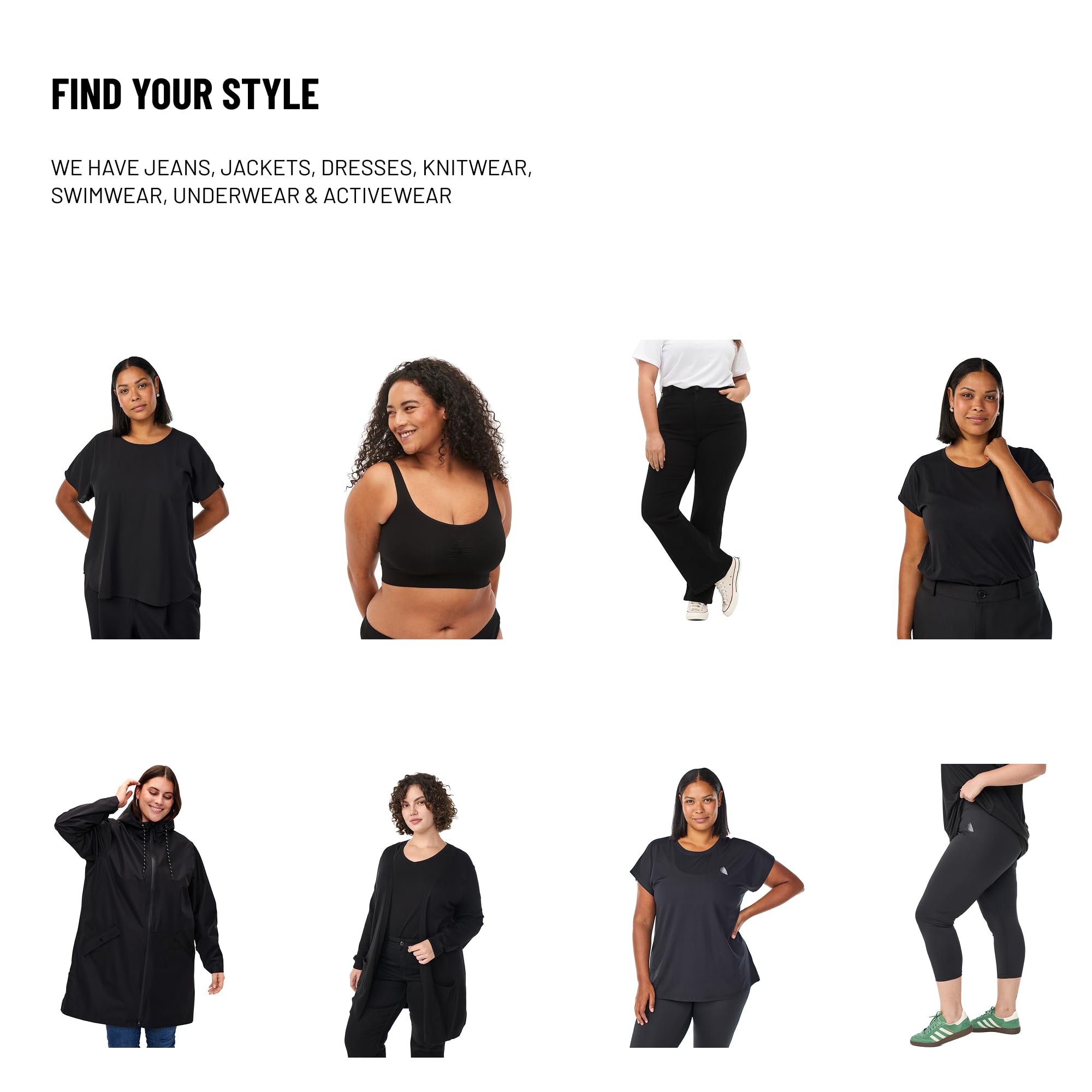 Zizzi Activewear Capri Sport-Leggings 3/4 Schwarz 50-52