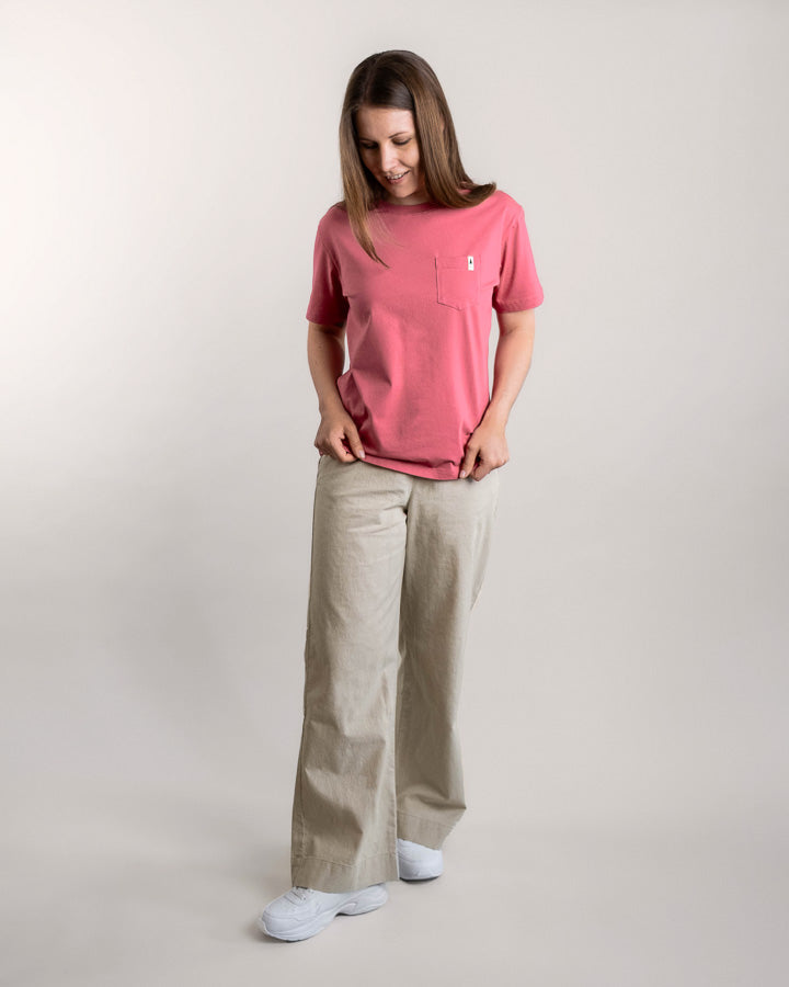 NIKIN TreeShirt Pocket Mono Relaxed T-Shirt Damen Wild Berry