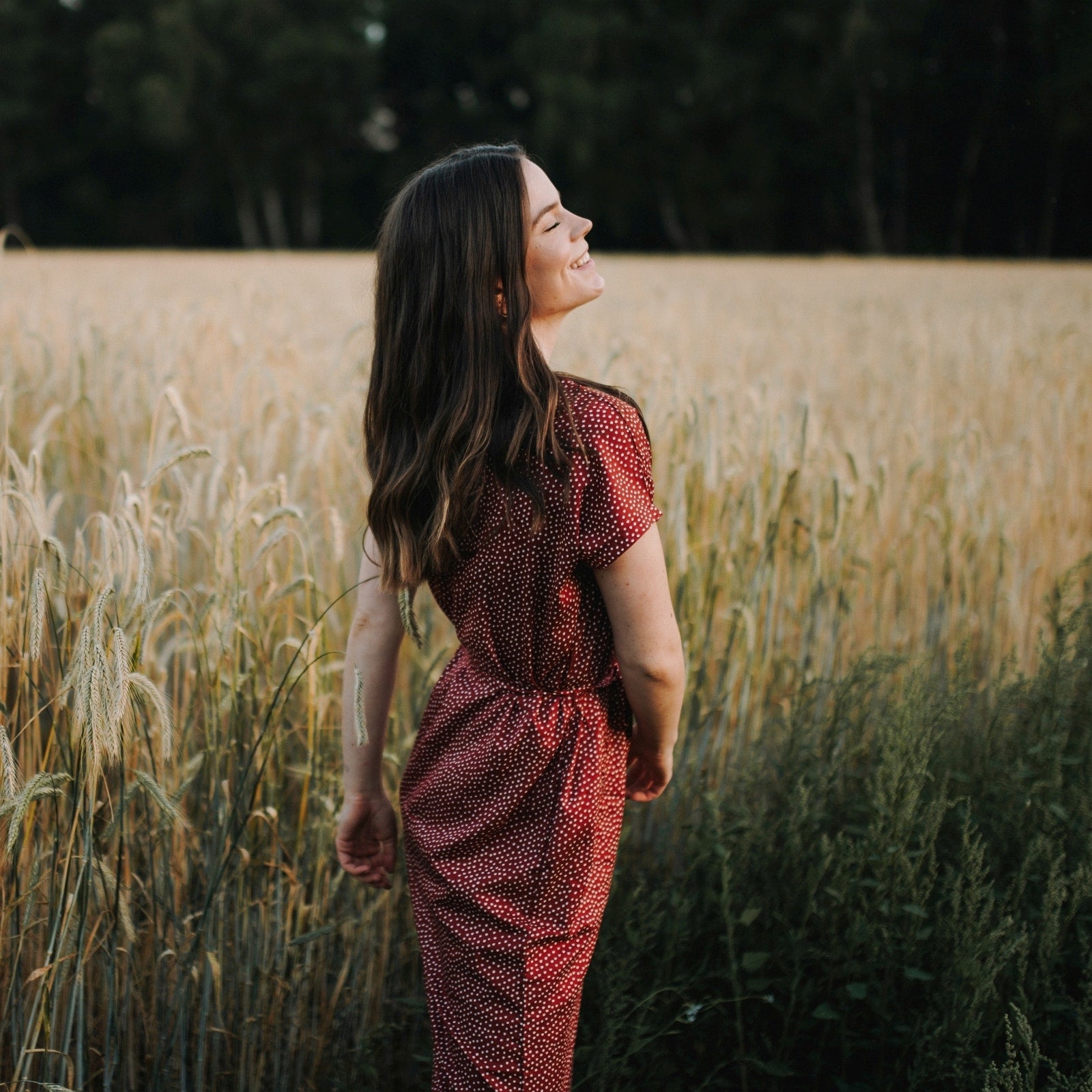 NORDLICHT Kleider Kleid Elin mit Punkten Ecovero Taschen