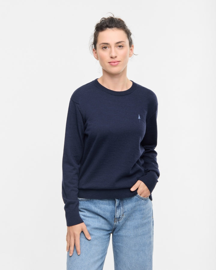 NIKIN TreePullover Merino Pullover Dark Navy Wolle