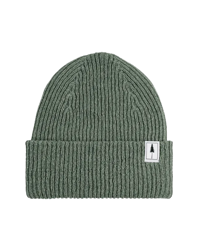 NIKIN Treeanie Ribbed Mütze Sage One Size warm
