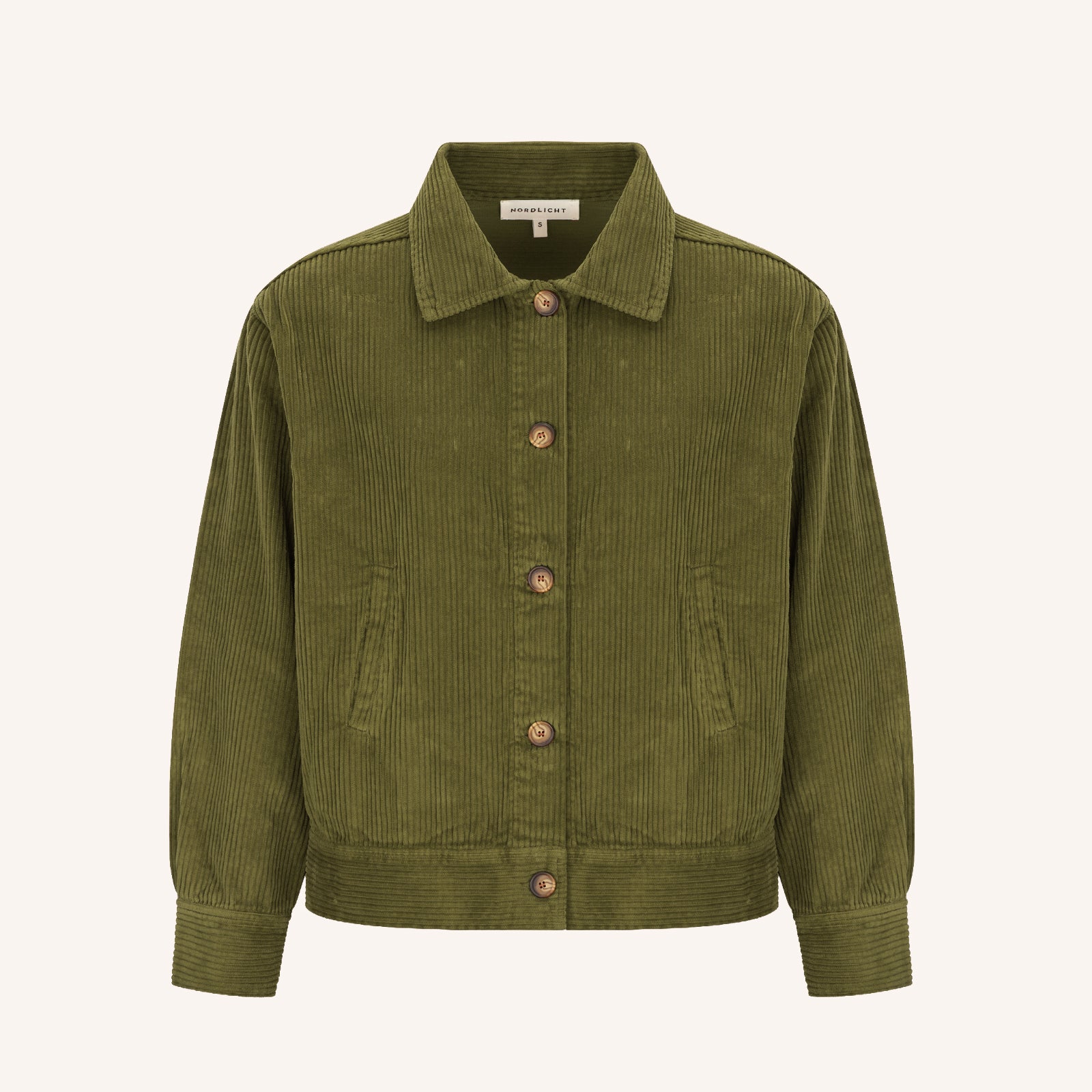 NORDLICHT Jacken Silja Cordjacke Damen Grün locker