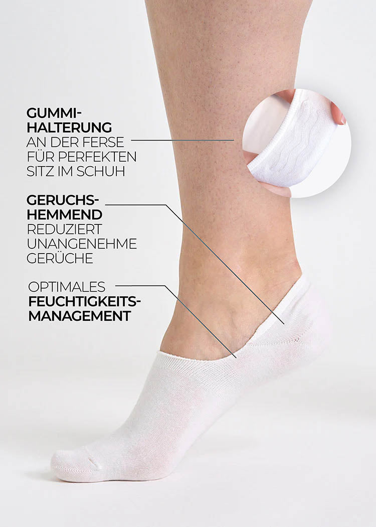 Wijld Woodsocks Ballerinasocken Bright White Lyocell