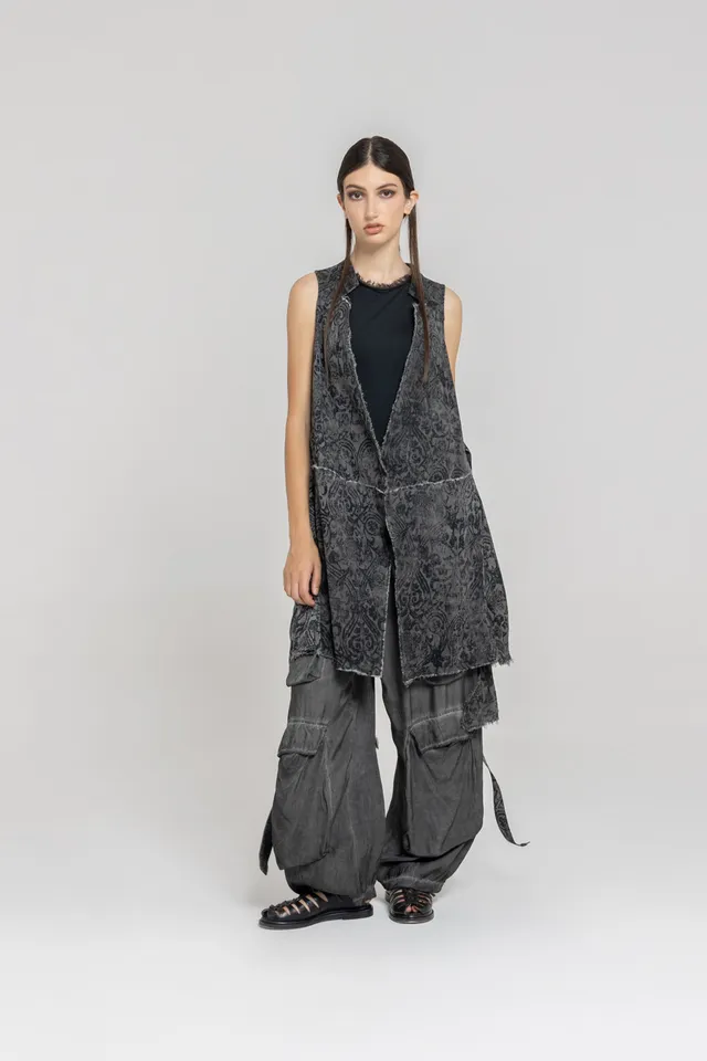 Sanctamuerte Capispalla Gilet Weste Baumwolle Tencel