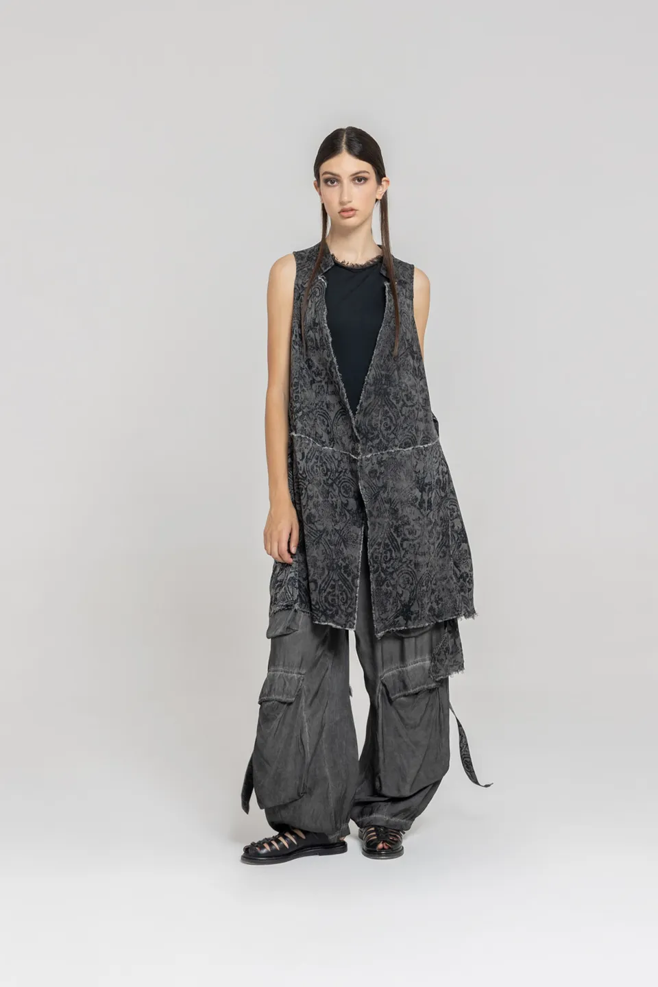 Sanctamuerte Capispalla Gilet Weste Baumwolle Tencel
