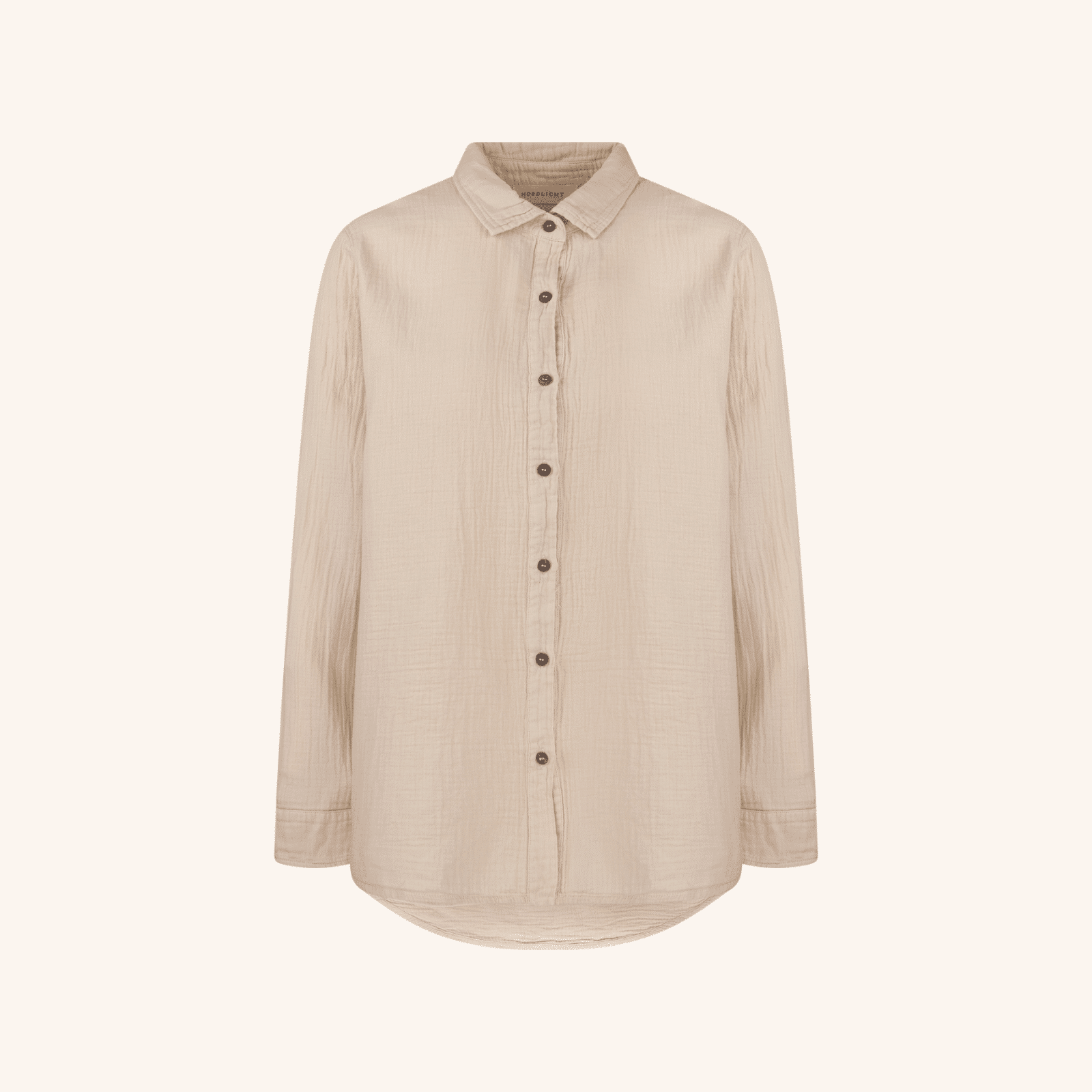 NORDLICHT Fenja Musselin Bluse Damen Natur Bio-Baumwolle