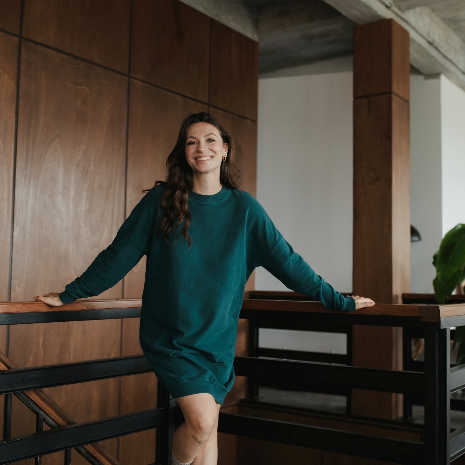 NORDLICHT Malin Sweat Kleid Bio-Baumwolle Lässig