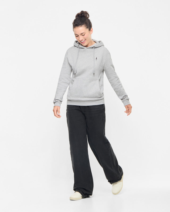 NIKIN TreeHoodie Grey Mel Hoodie Bio-Baumwolle Grau