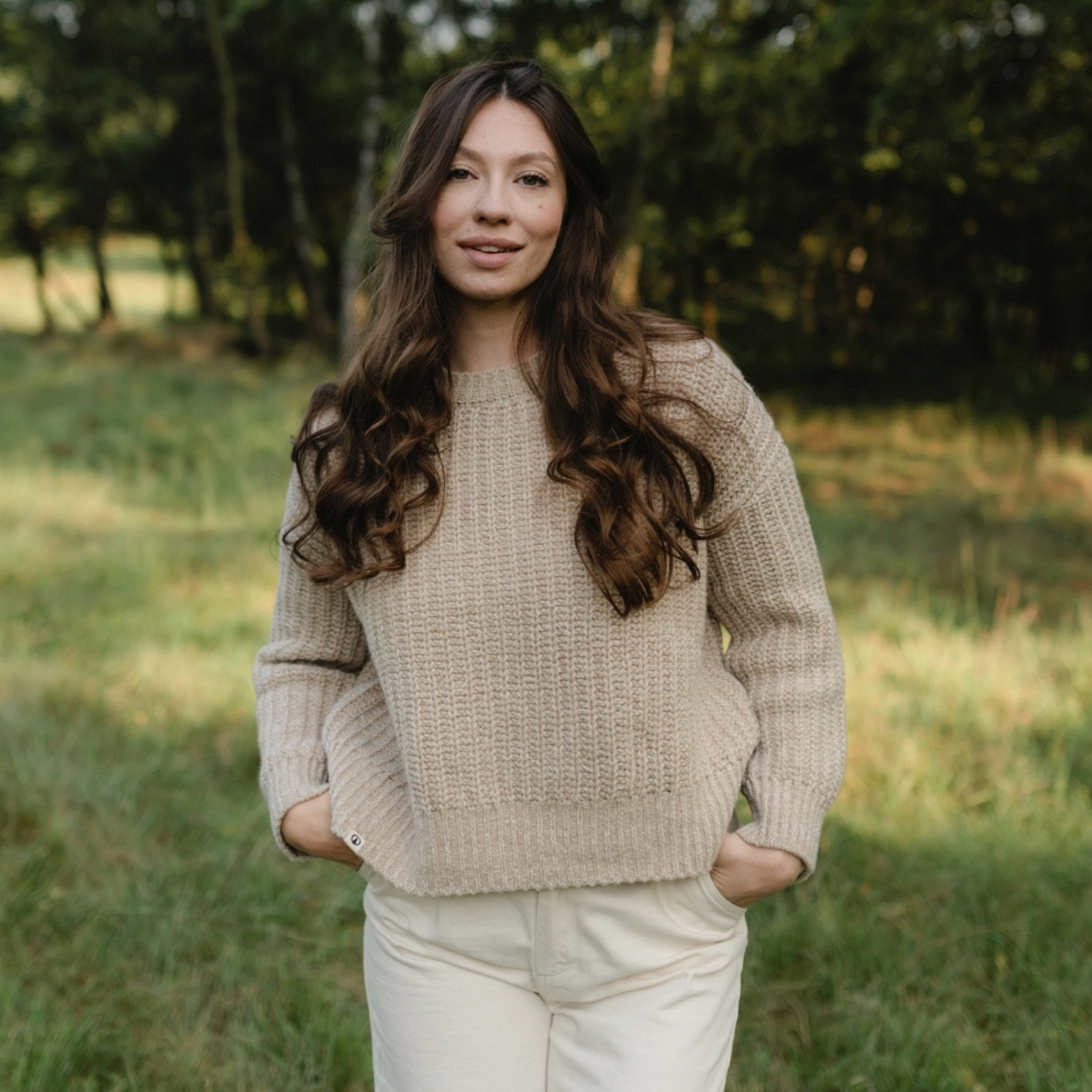 NORDLICHT Mara Wollpullover Natur Recyclingwolle