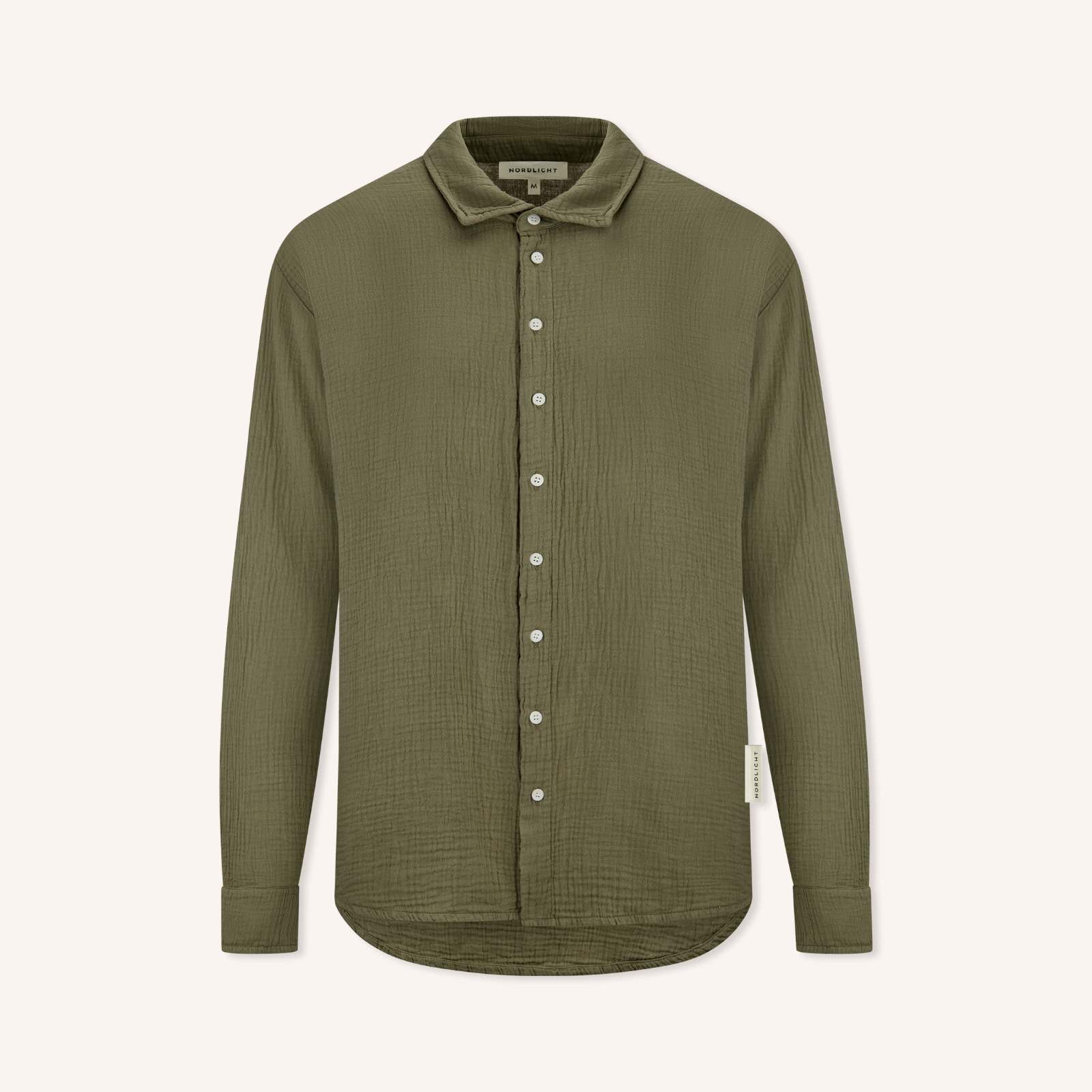 NORDLICHT Lias Musselin Hemd Herren Bio-Baumwolle