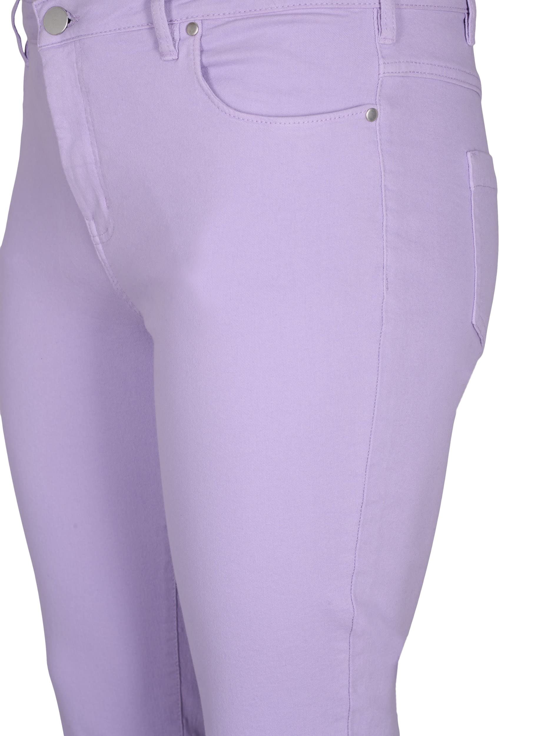 Zizzi Jeans Emily 3/4 Slim Fit Gr 56 Lavender