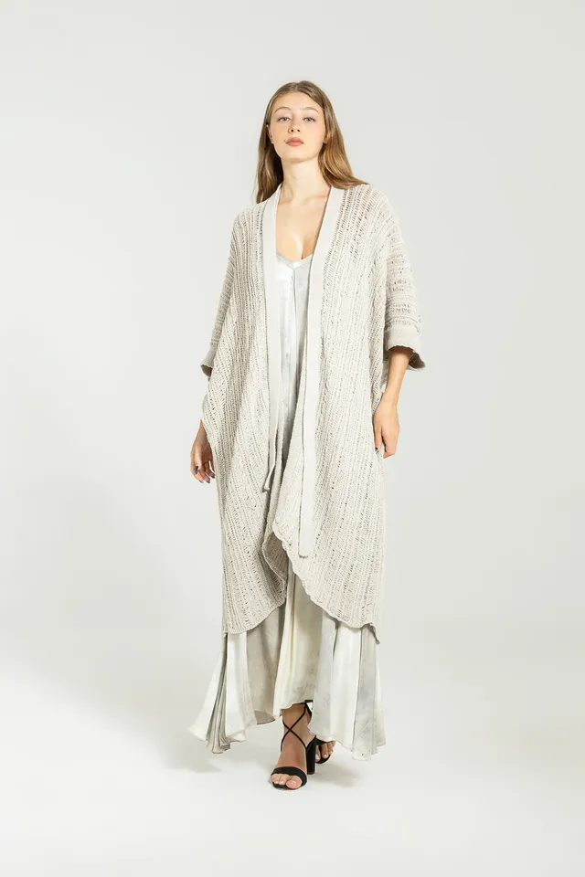 Sanctamuerte Maglieria Cardigan Lungo Strickjacke Baumwolle