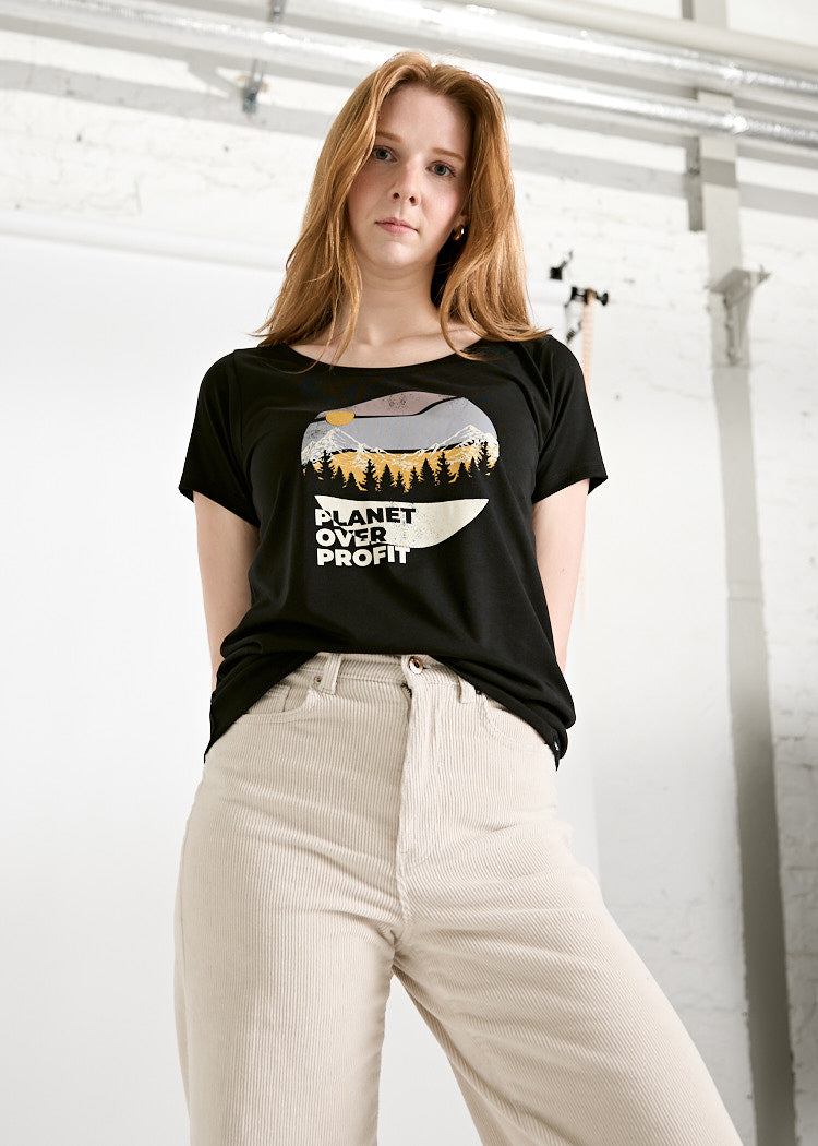 Wijld Woodshirt Lena Planet Damen T-Shirt Print