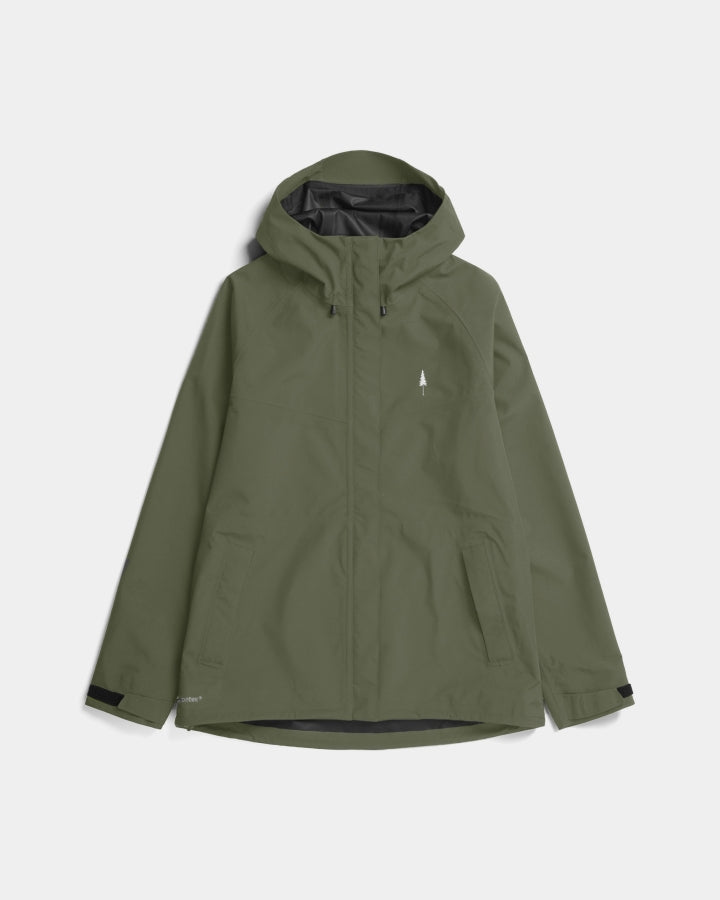 NIKIN TreeJacket Rain Regenjacke Damen Dark Olive Wasserdicht