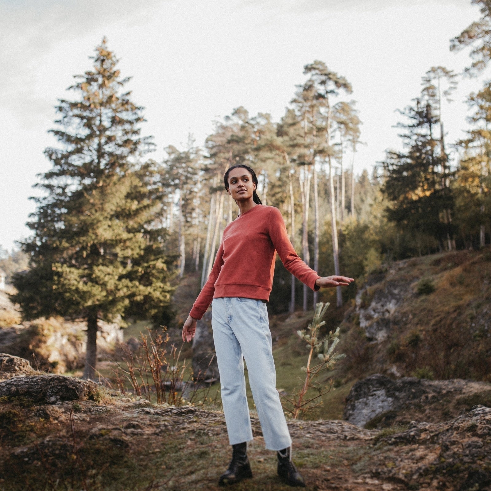 NORDLICHT Sanna Pullover Bio-Baumwolle gemustert