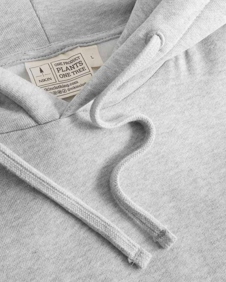 NIKIN TreeHoodie Grey Mel Hoodie Bio-Baumwolle Grau