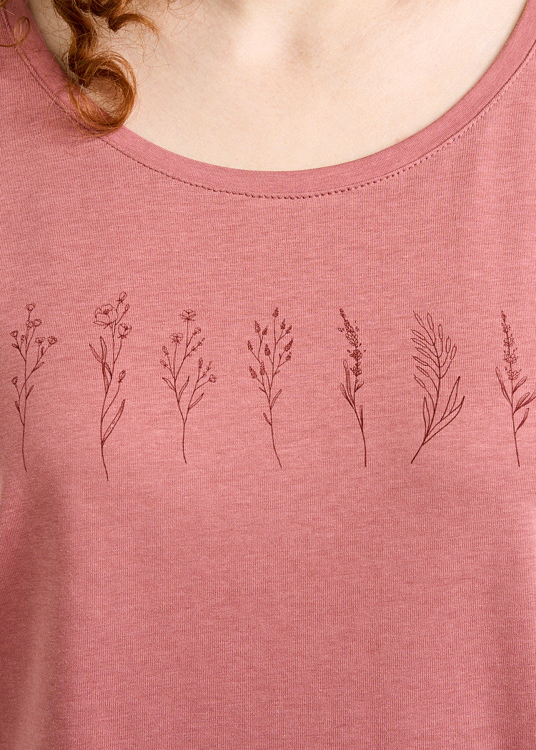 Wijld Lena T-Shirt Damen Bloom Print Relaxed Slim