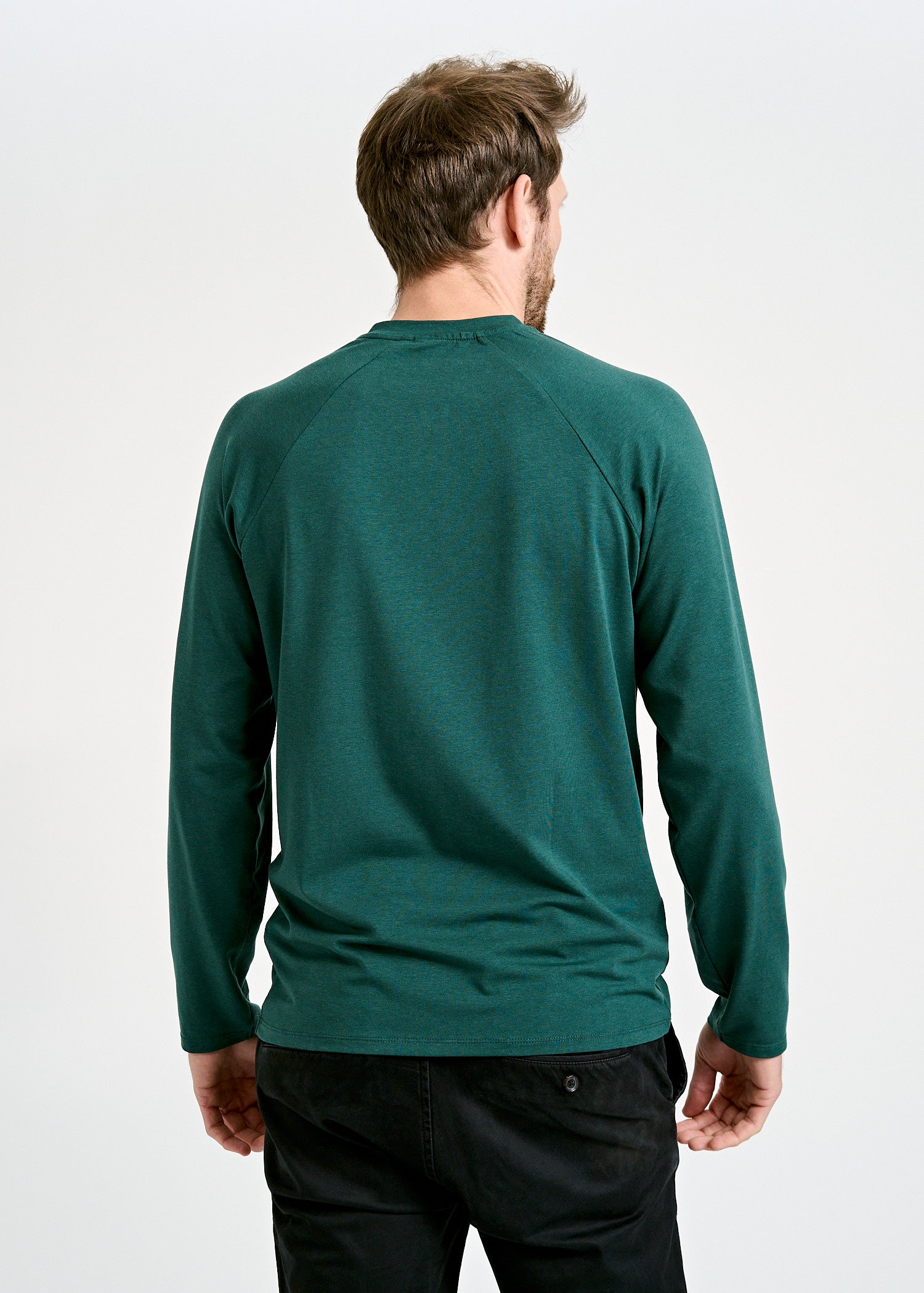 Wijld Fritz Herren Langarmshirt Sea Moss Lyocell