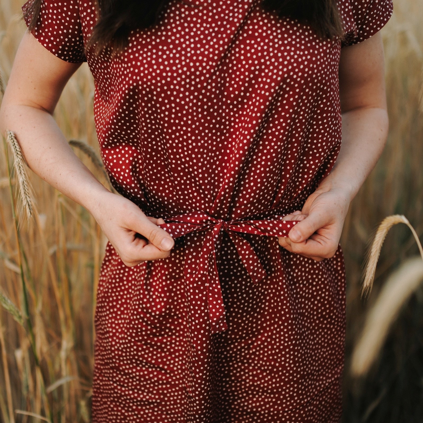 NORDLICHT Kleider Kleid Elin mit Punkten Ecovero Taschen
