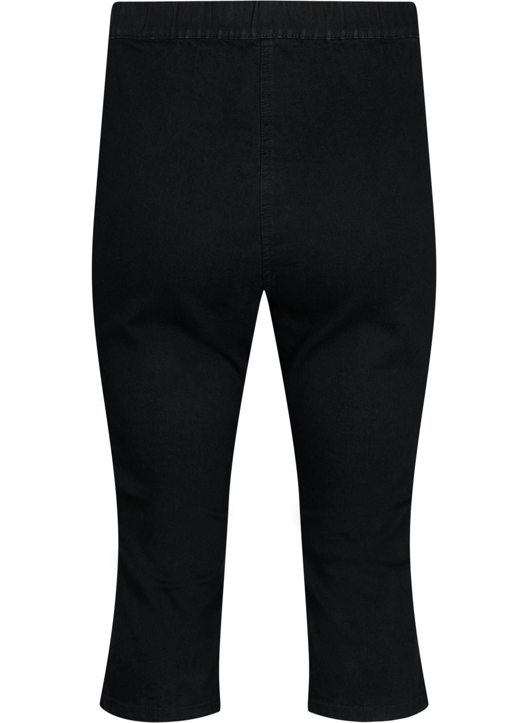 Zizzi Flash Jeans Capri 3/4 Damen Denim Stretch