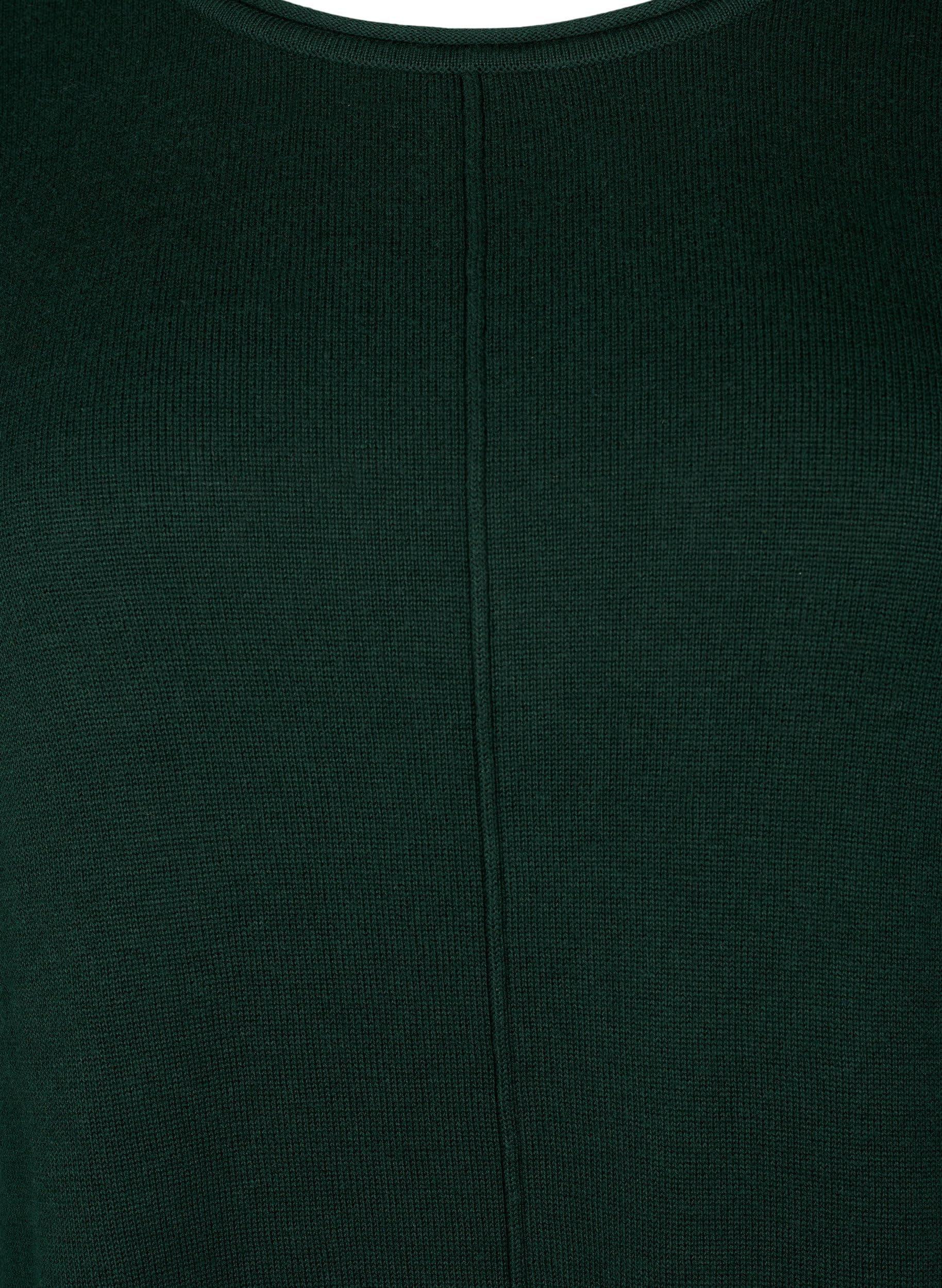 Zizzi Strickbluse Baumwolle Viskose Schwarz 50-52