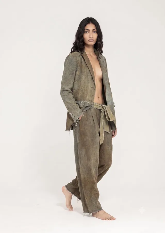 Sanctamuerte Capispalla Blazer Loose Fit Jeansblazer Baumwolle