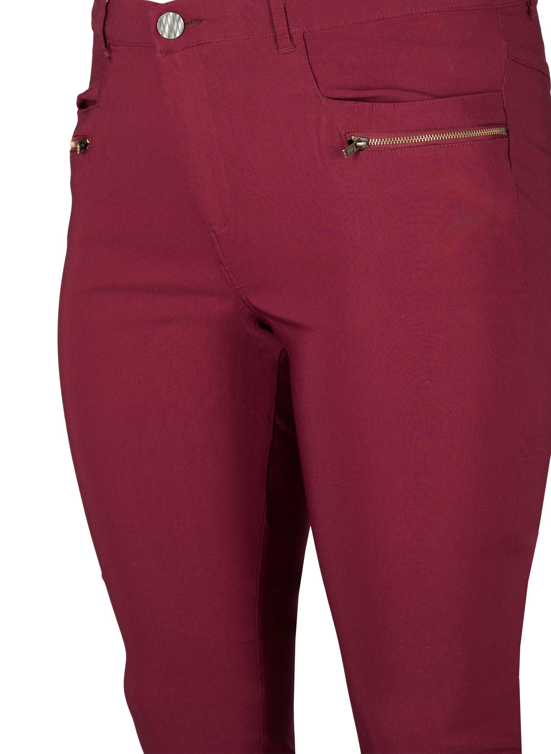 Zizzi Enganliegende Hose Viskosemischung Stretch