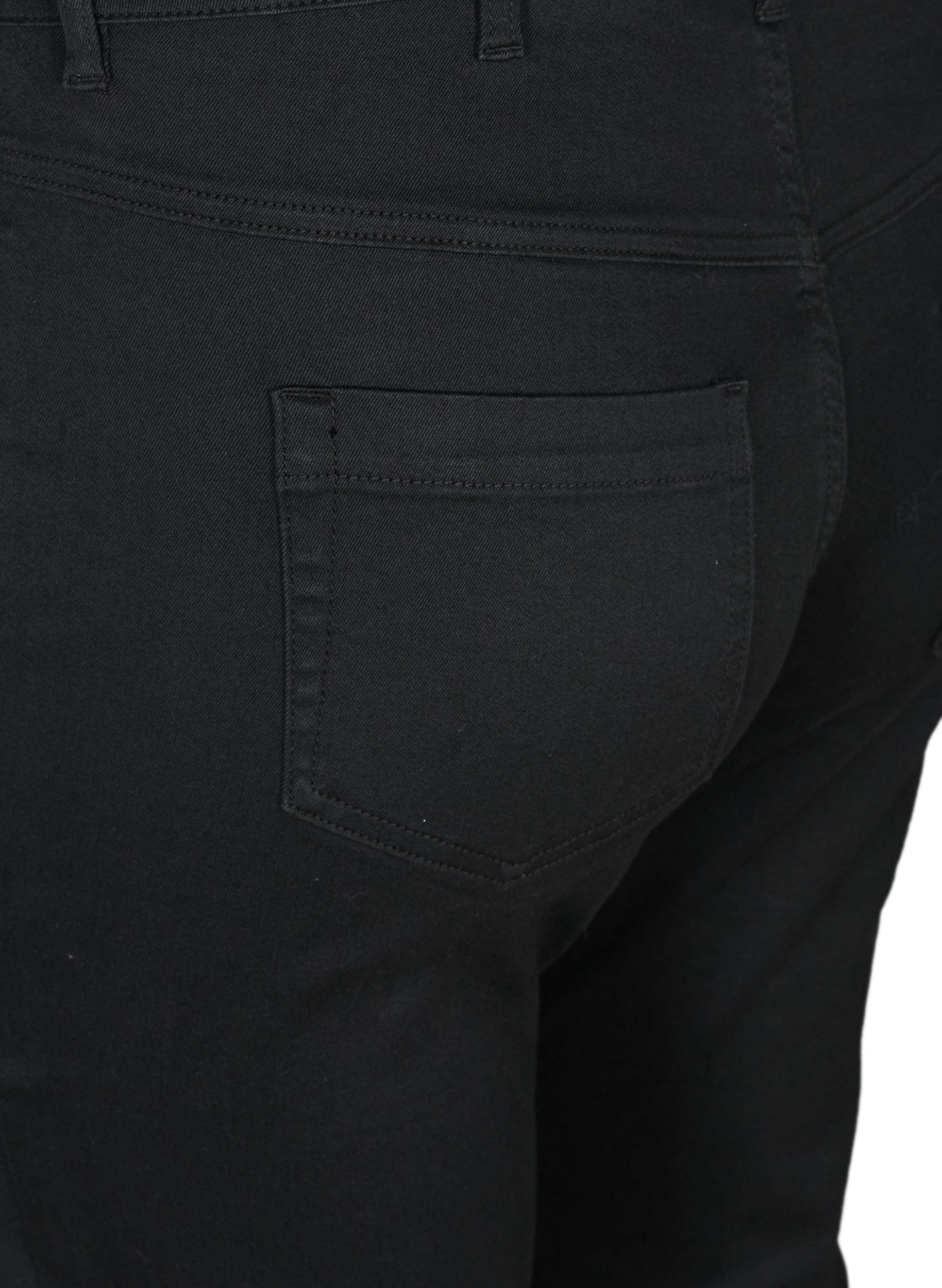 Zizzi Amy Capri Jeans Damen schwarz 3/4 High Waist