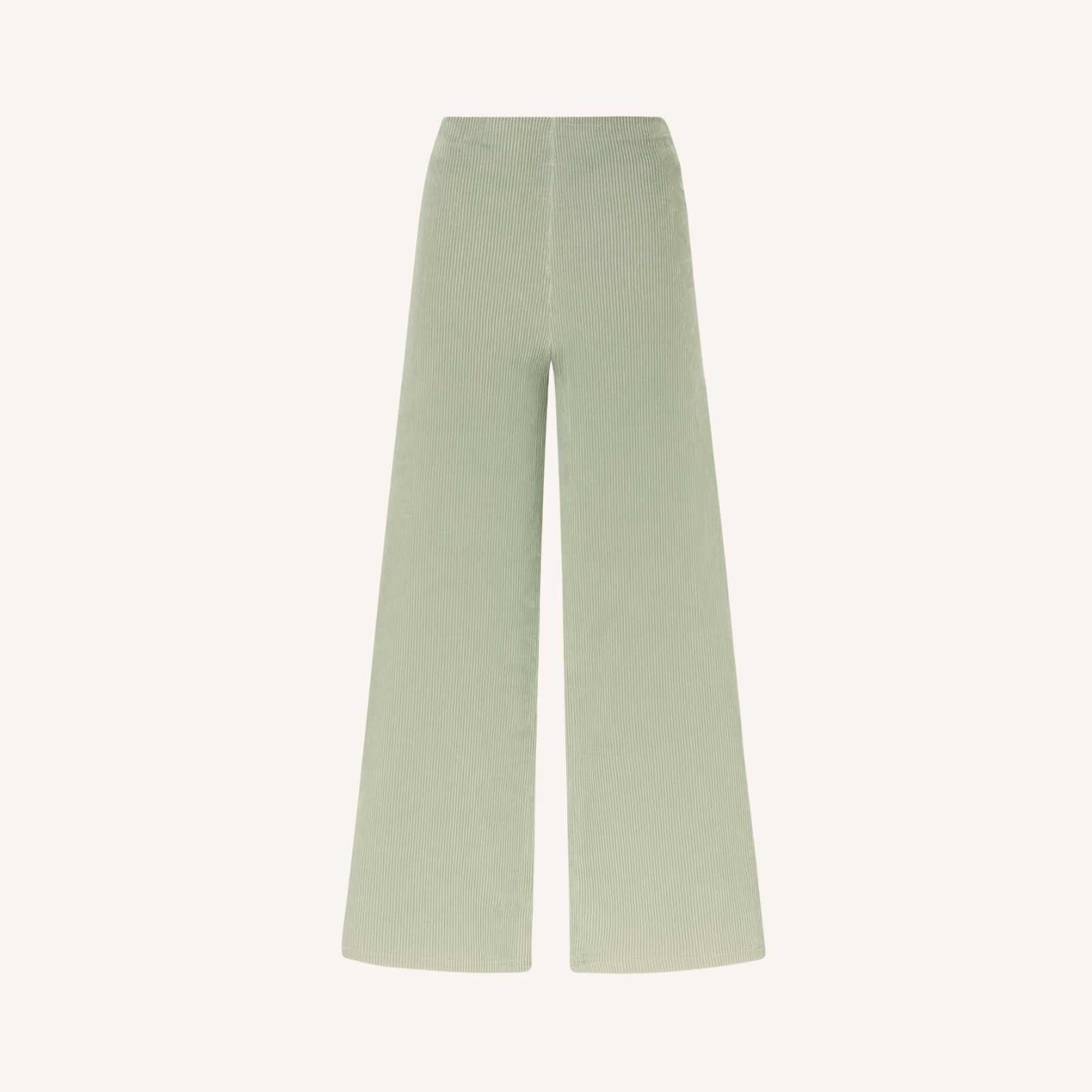 NORDLICHT Lova Cord Jersey Hose Salbei High Waist