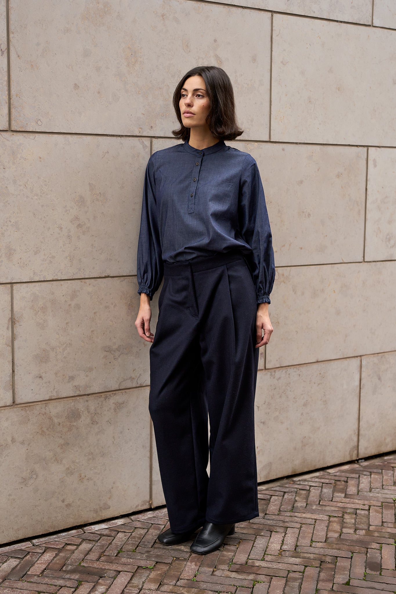 Christiane Strobel SUMIE Wollhose Recycelte Wolle Locker
