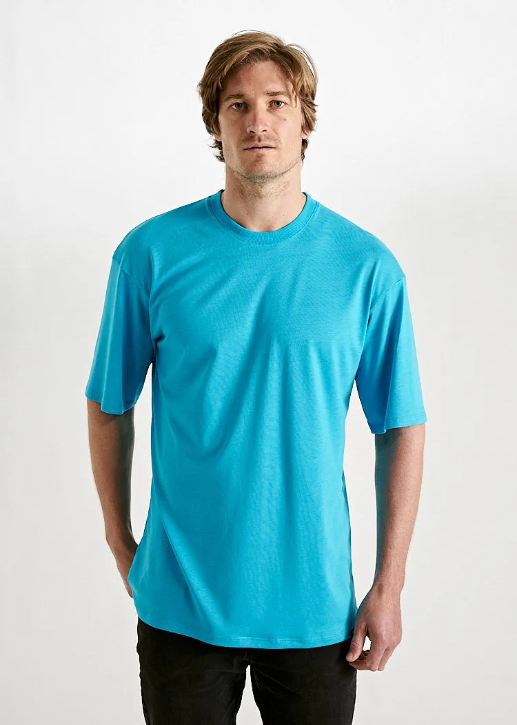 Wijld James Woodshirt T-Shirt Herren Blue Danoube Holz