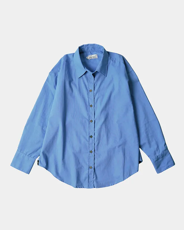 NIKIN TreePlanter Bluse Provence Damen Oversized Baumwolle