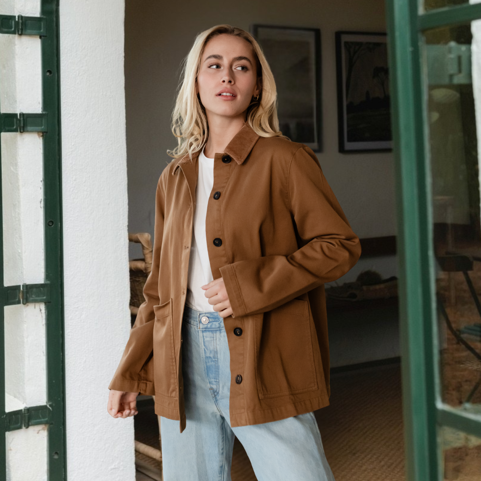 Nordlicht Tine Jacke braun aus Bio-Baumwollmix