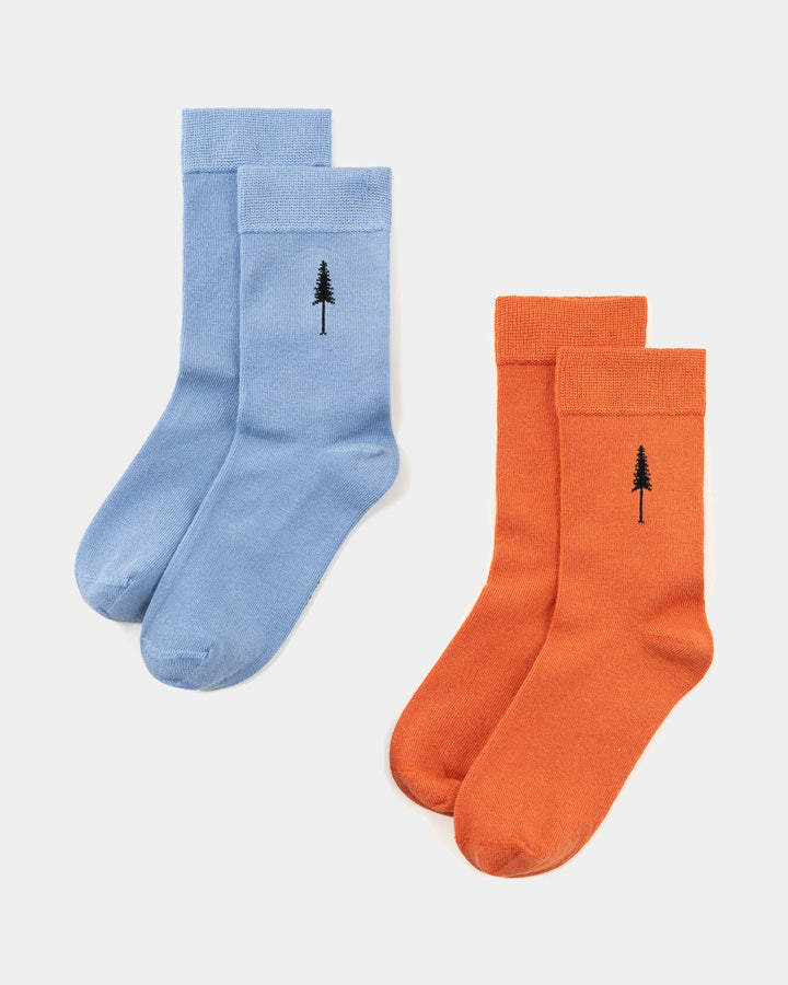NIKIN TreeSocks Standard Socken 2er Provence Orange Tencel