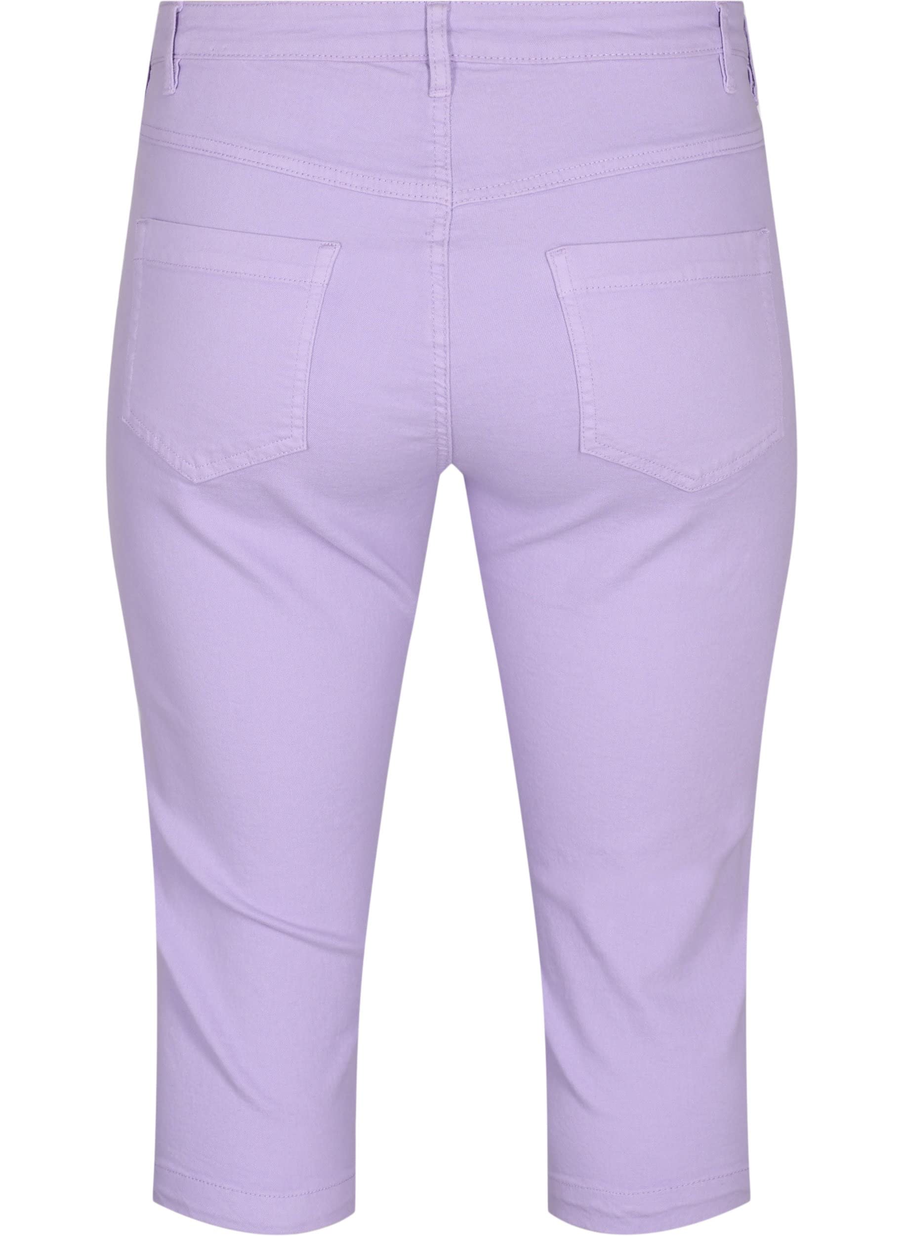 Zizzi Jeans Emily 3/4 Slim Fit Gr 56 Lavender