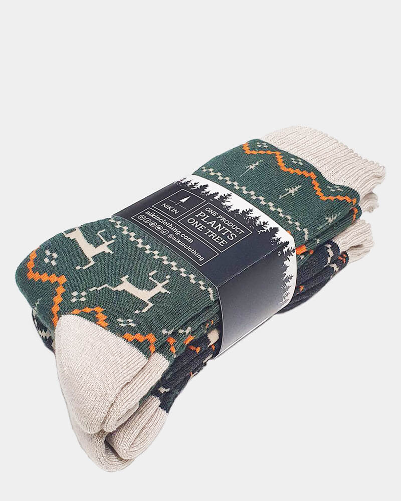 NIKIN TreeSocks Cosy Nordic Socken Multicolor Bambus 2er