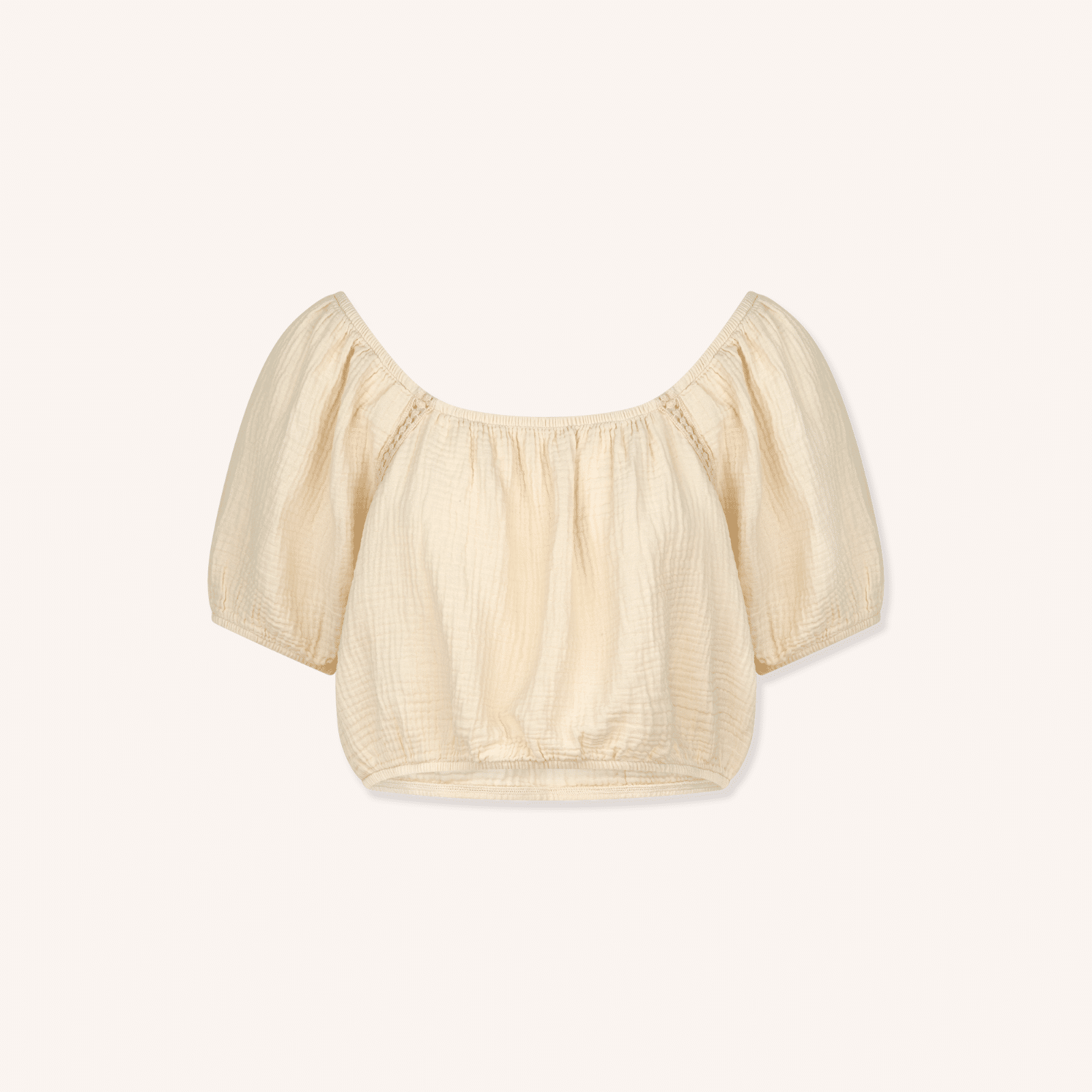Nordlicht Mailin Musselin Crop Top Rüschen