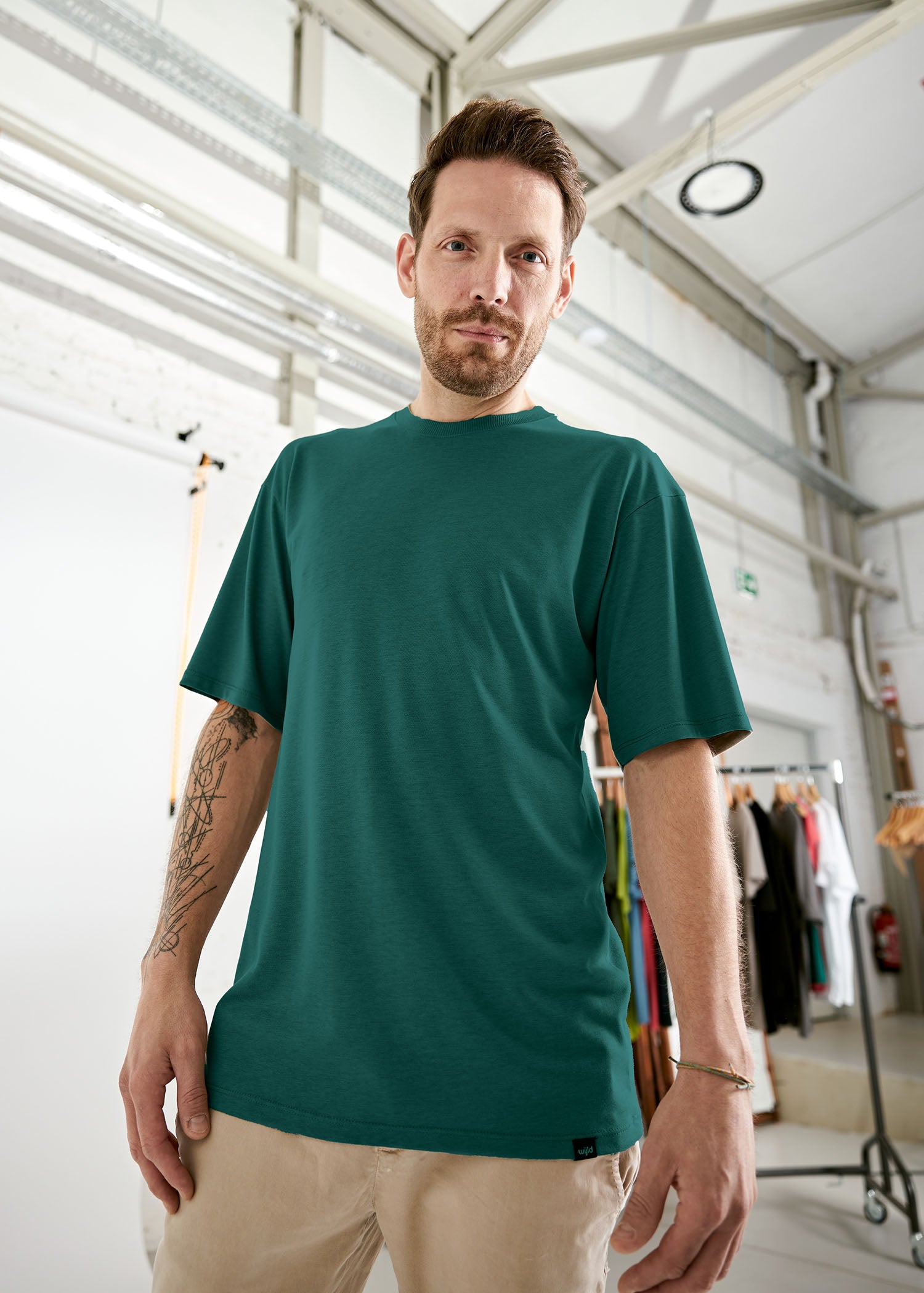 Wijld James WoodShirt Herren Sea Moss Locker Bio