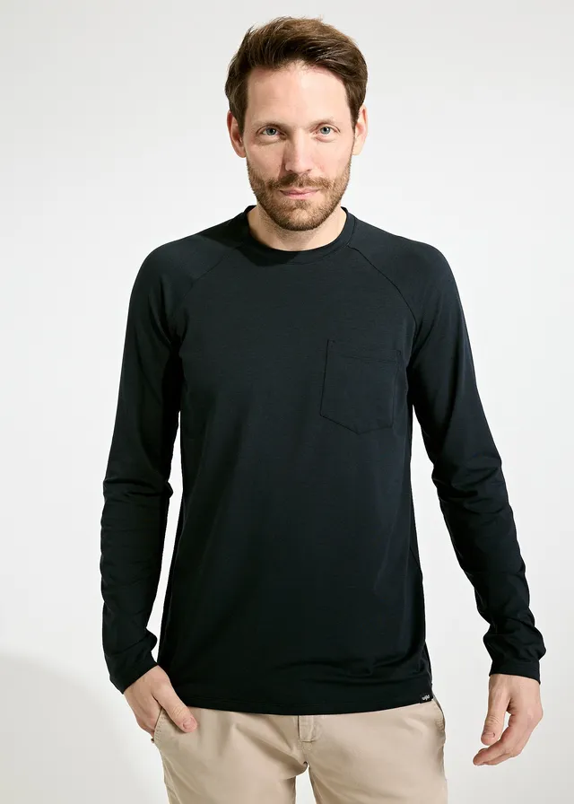 Wijld Hans Herren Langarmshirt Salute Lyocell