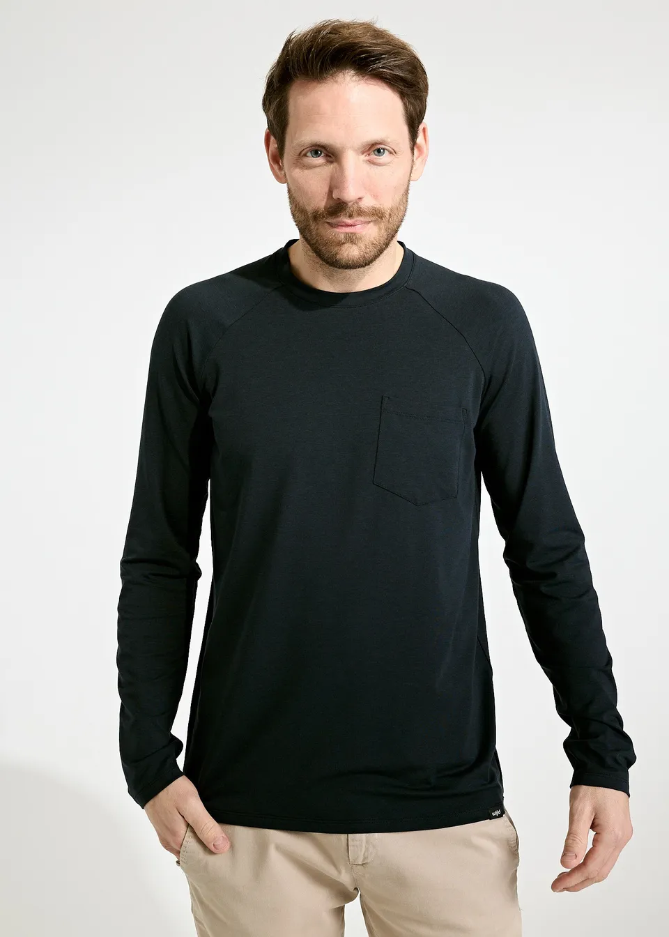 Wijld Hans Herren Langarmshirt Salute Lyocell