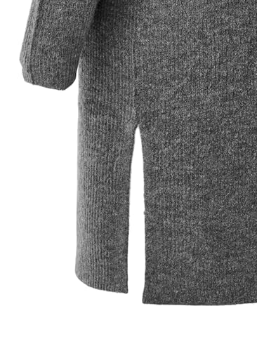 Zizzi Strickkleid Große Größen Rundhals mit Schlitz