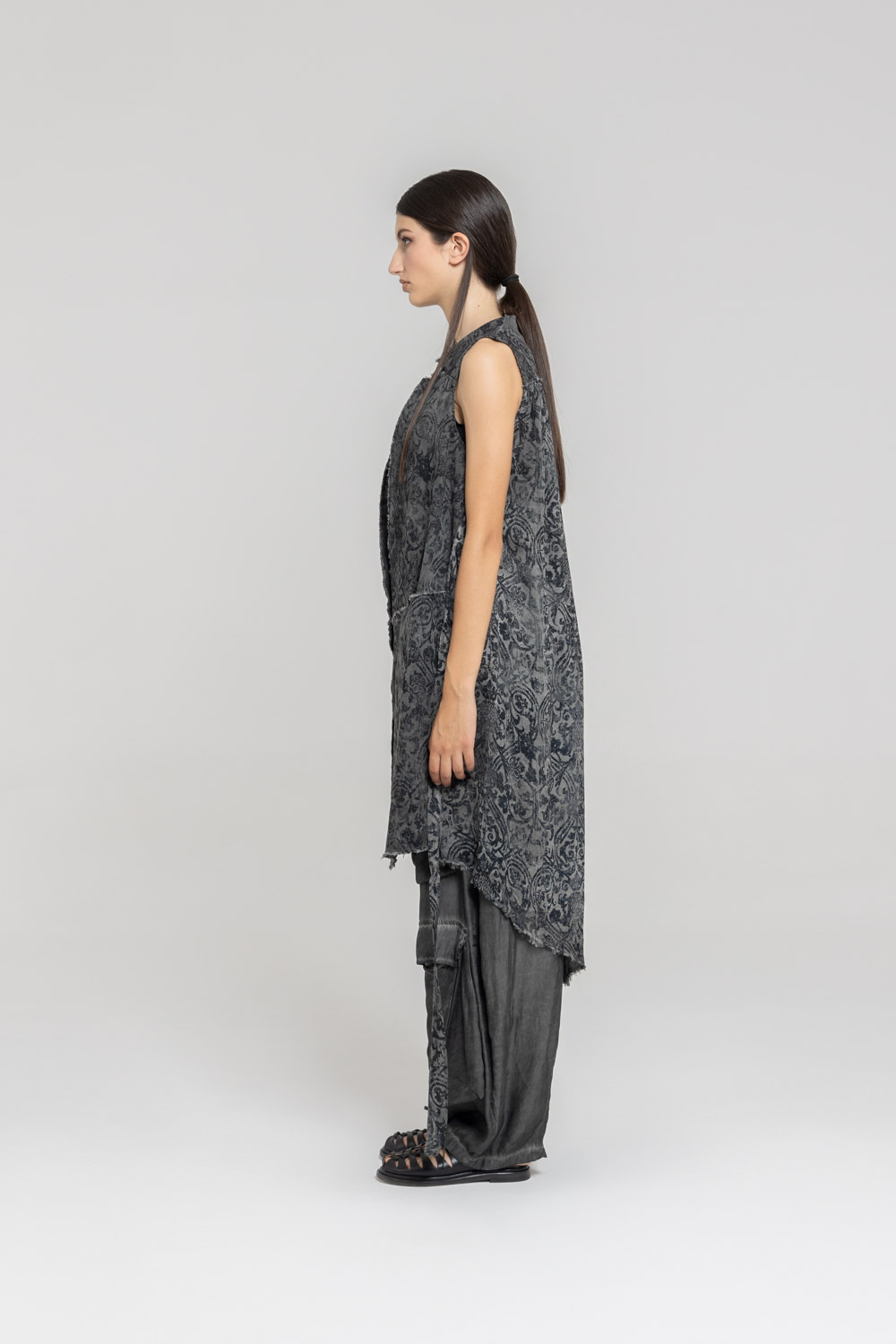 Sanctamuerte Capispalla Gilet Weste Baumwolle Tencel