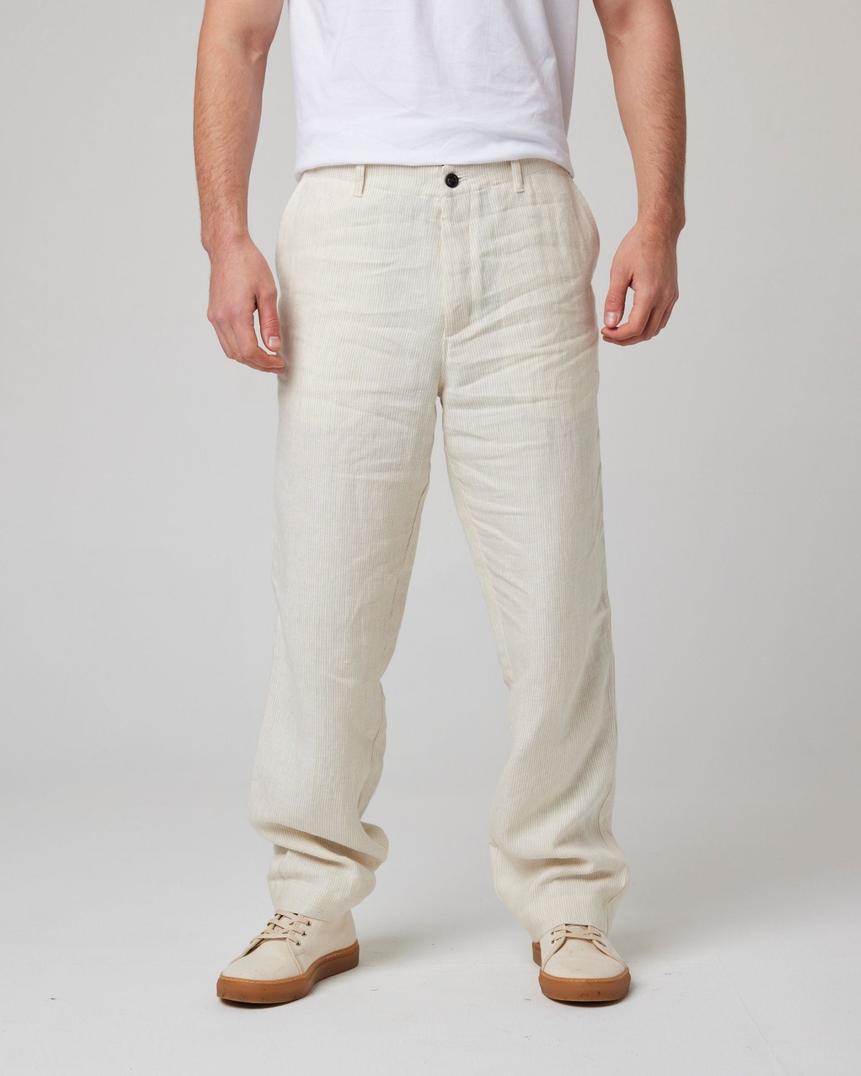 Peregrine Windsor Linen Trousers Leinenhose Navy