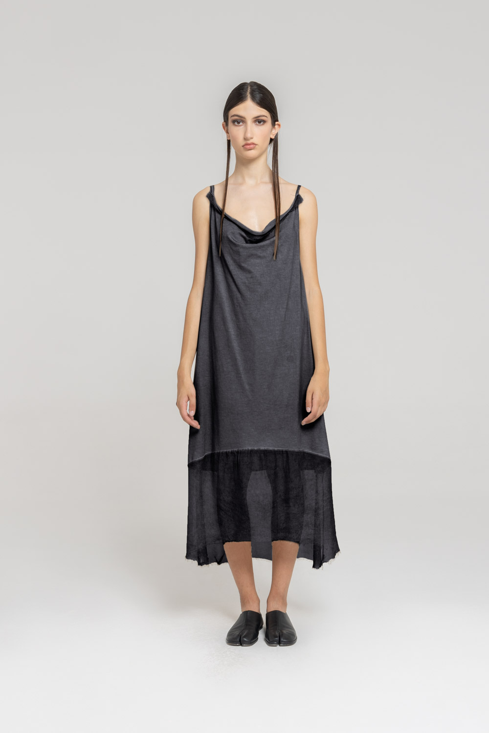 Sanctamuerte Abiti Abito Lungo Jersey Maxikleid Baumwolle